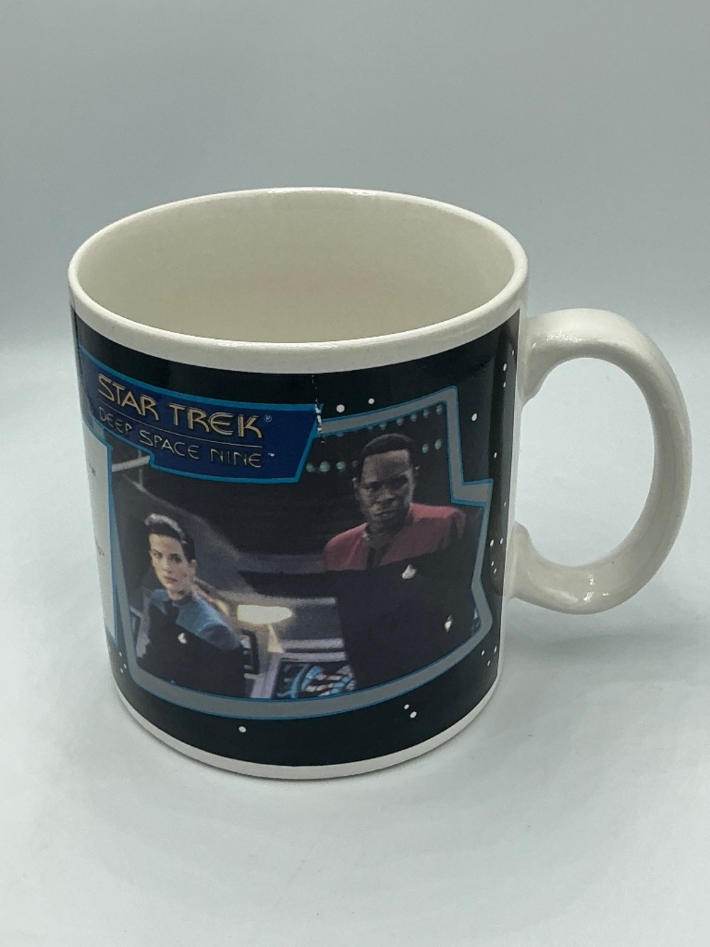 Star Trek DS9 Episode 407 Q-Less Ceramic Mug 1994 Applause Limited Edition